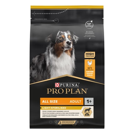 PRO PLAN® All Size Adult Dog Light/Sterilised Riche en Poulet