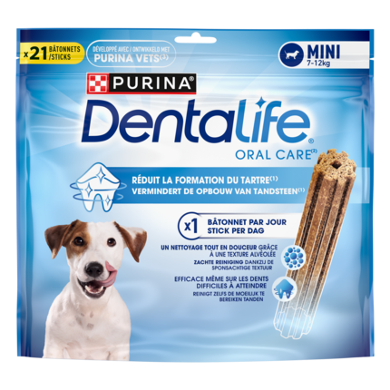 Emballage Dentalife® Bâtonnets à mâcher pour chien de petite taille entre 7 et 12 kg