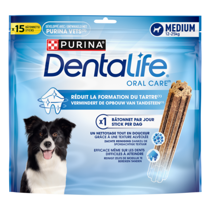 Emballage Dentalife® Bâtonnets à mâcher pour chien de taille moyenne entre 12 et 25 kg