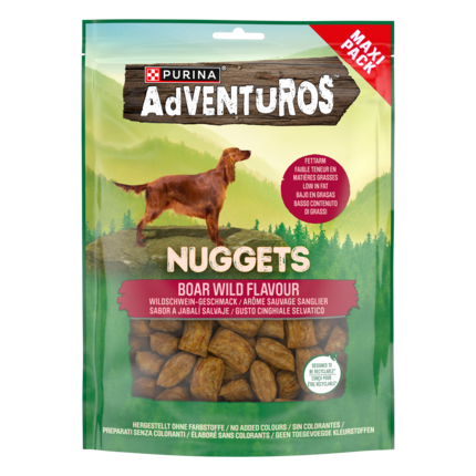 ADVENTUROS® Hondensnacks Nuggets Rijk aan Wildzwijn
