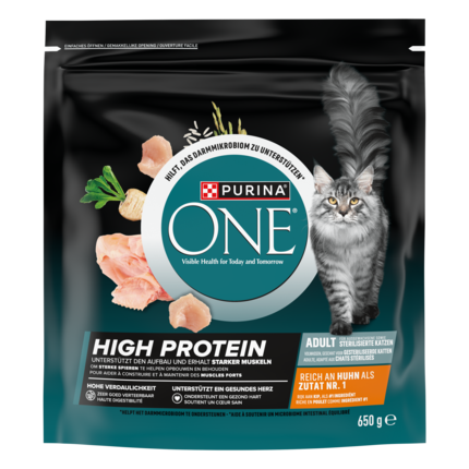 PURINA ONE® High Protein Riche en Poulet - Croquettes Chat