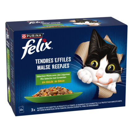 FELIX® TENDRES EFFILÉS Sélection de Campagne en Gelée avec des Légumes