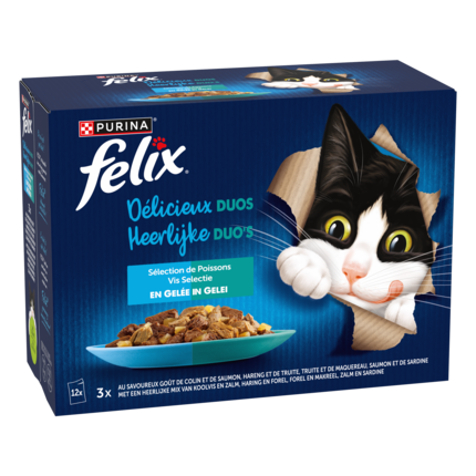 FELIX DELICIEUX DUOS Sélection de Poissons en Gelée