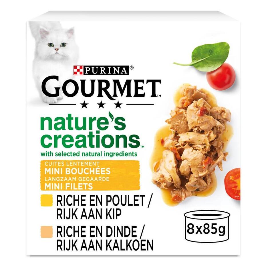 Verpakking GOURMET™ NATURE'S CREATIONS™ MINI FILETS GEVOGELTE