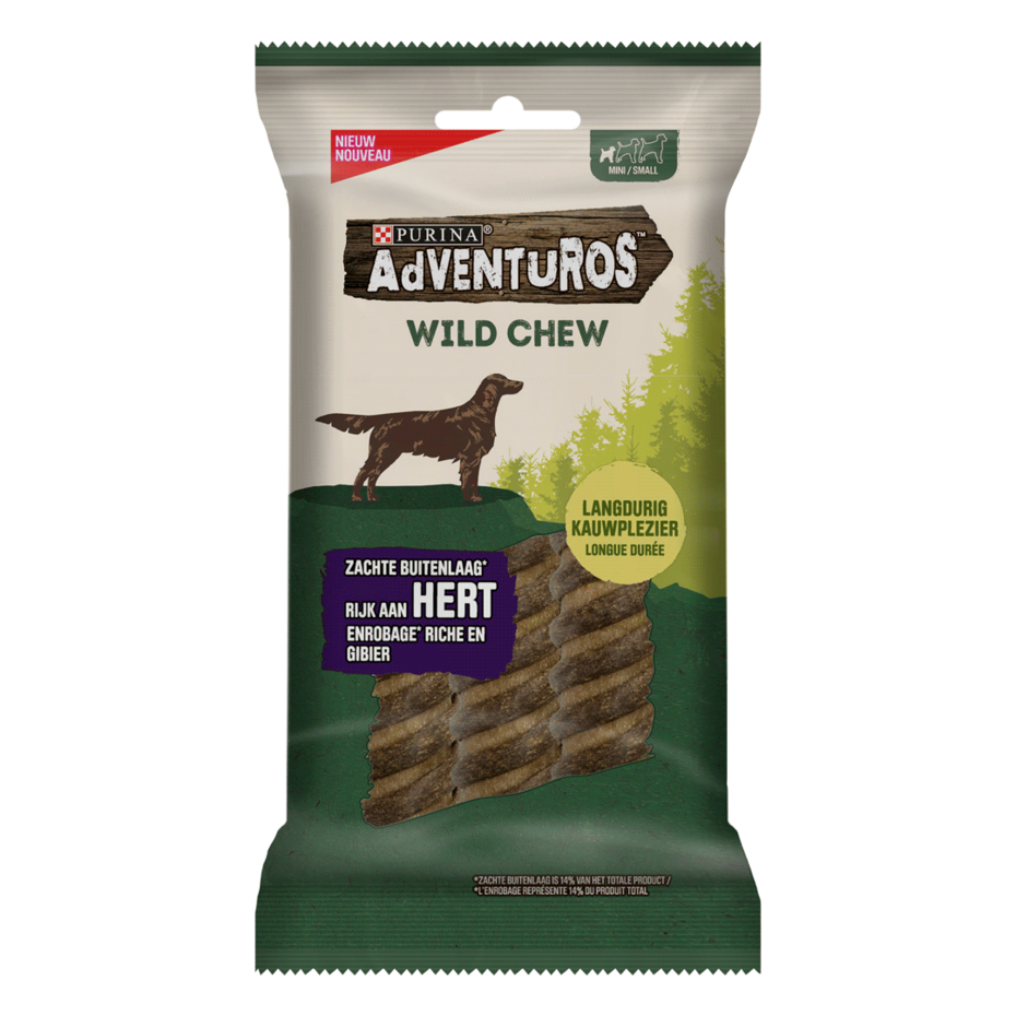 Emballage AdVENTuROS™ Riche en Gibier avec Céréale Ancienne et Super-aliments Bâtonnet à macher pour chien de petite taille