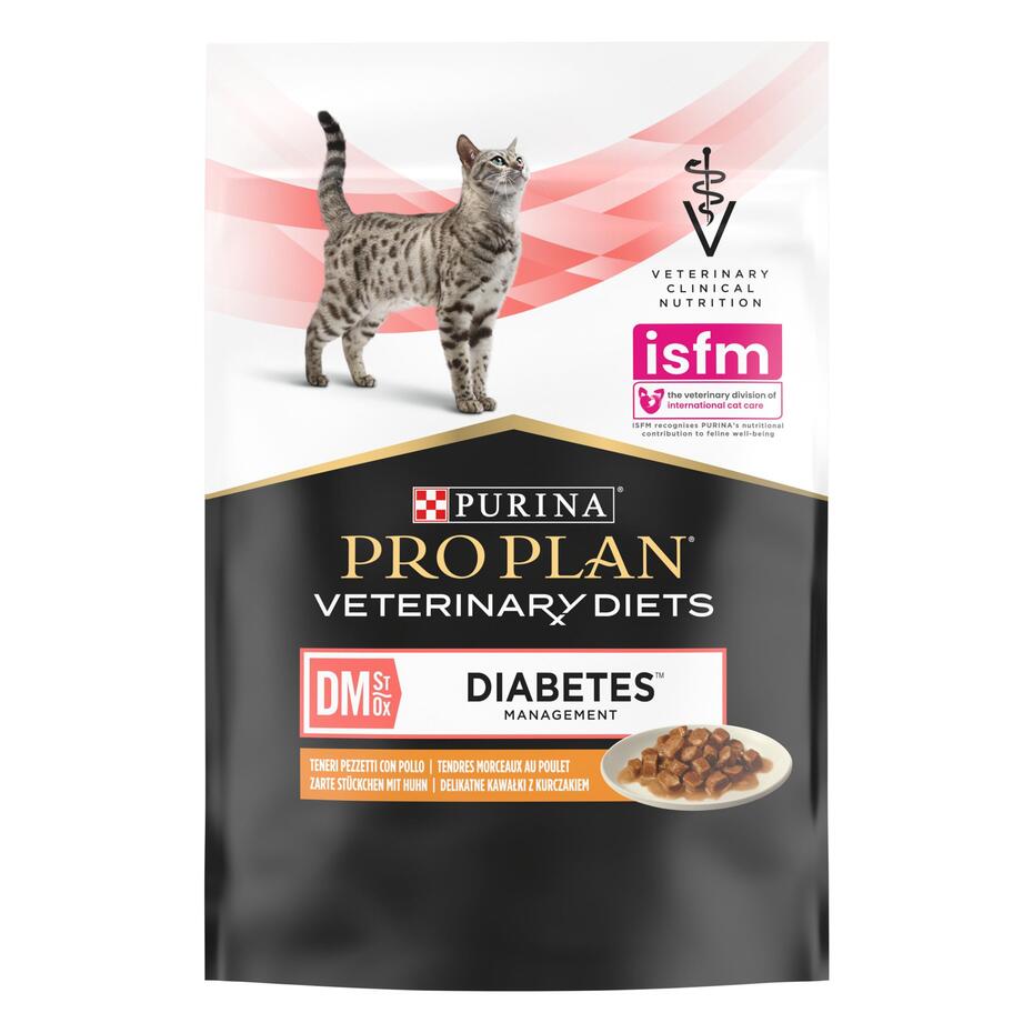 PRO PLAN® VETERINARY DIETS Feline DM St/Ox Diabetes Management Kip met Sauce