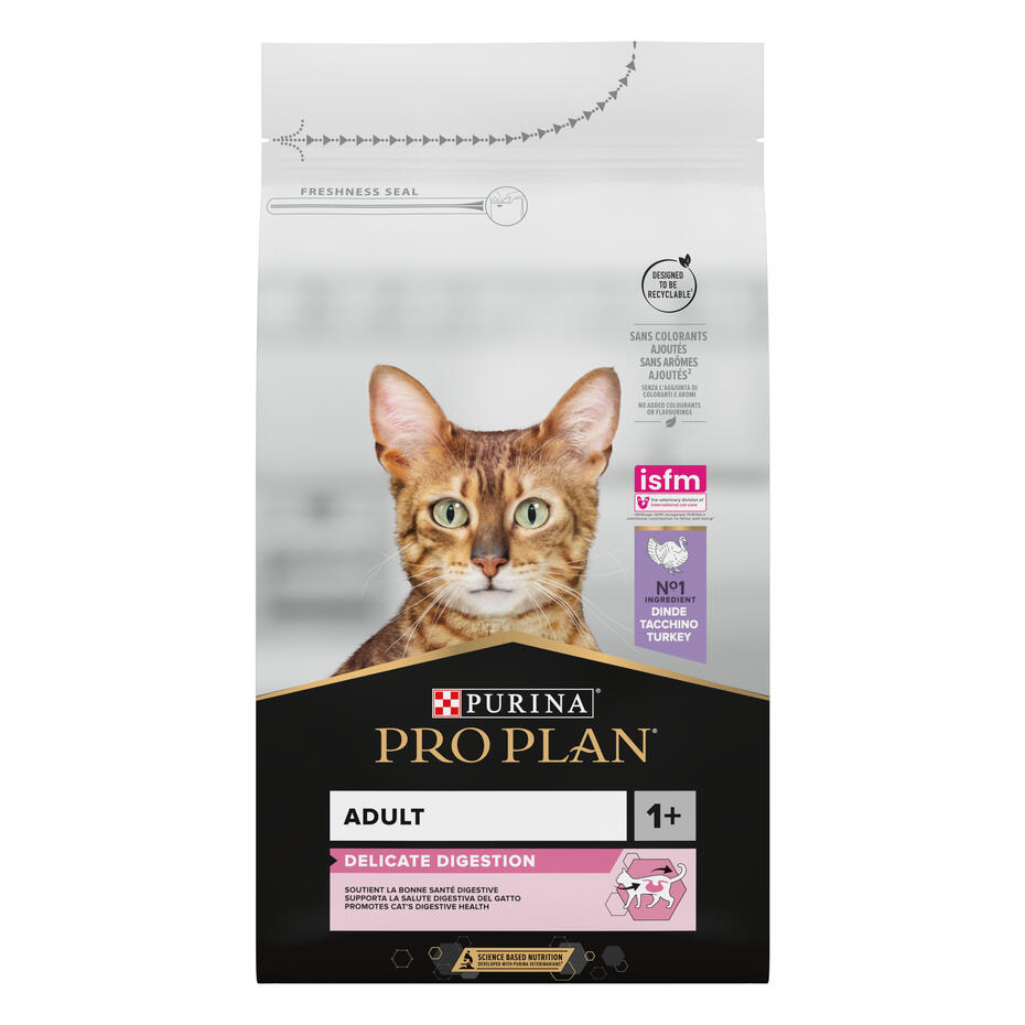 PRO PLAN® DELICATE DIGESTION Adult Cat Rijk aan Kalkoen
