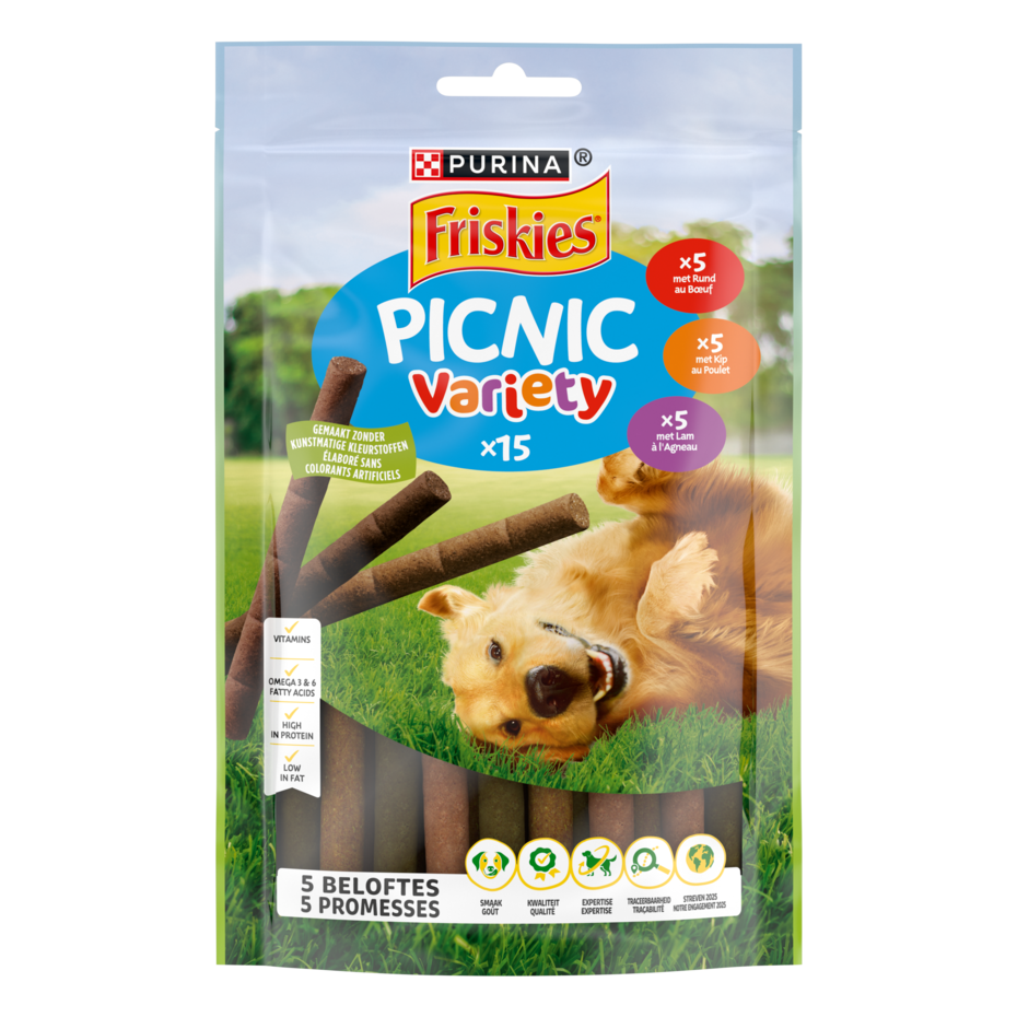 Emballage Bâtonnets pour chien Friskies® Picnic Variety