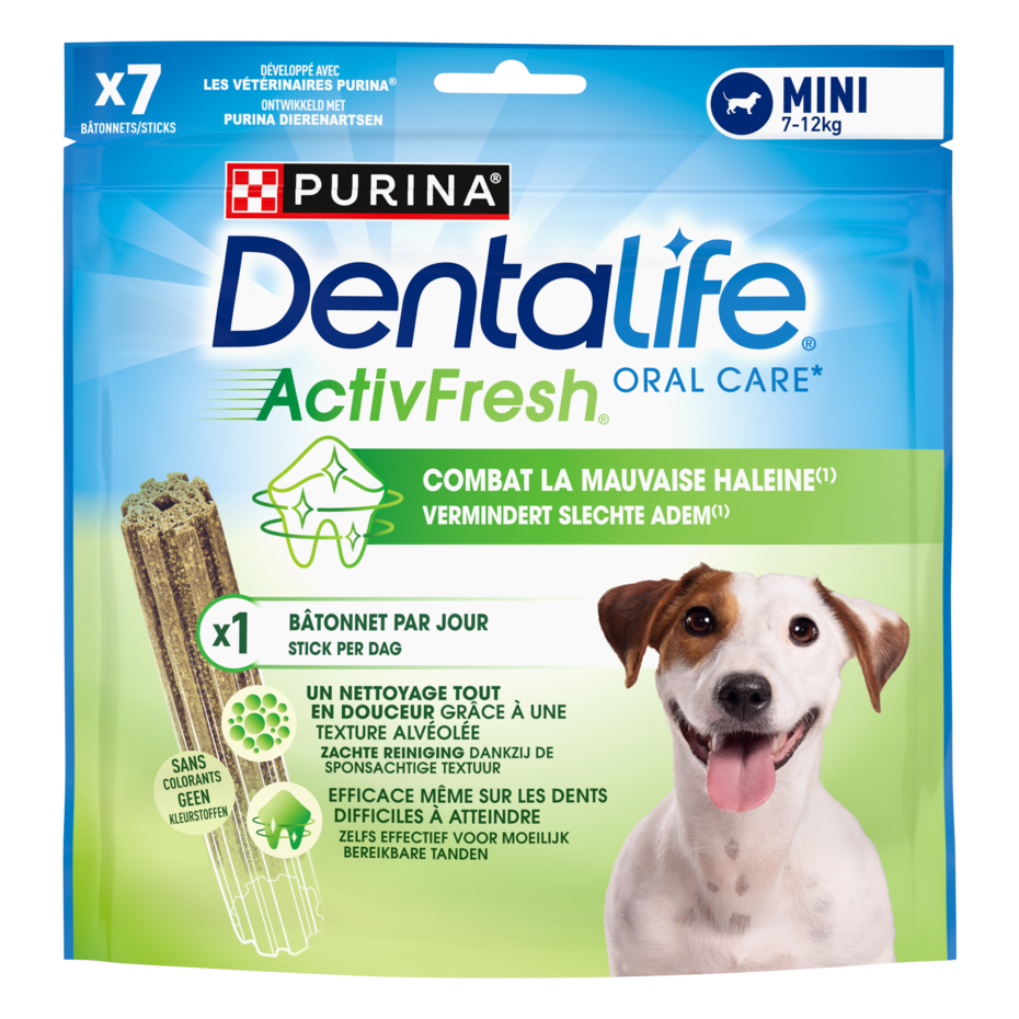 Dentalife® ActivFresh® Petit Chien (7-12kg) - Bâtonnets à mâcher