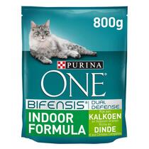 Emballage Purina ONE® Indoor Croquettes chat d'intérieur riches en dinde