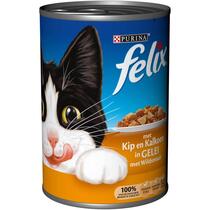 Emballage PURINA® FELIX® EMINCES GELEE Poulet et Dinde en Gelée pour Chat