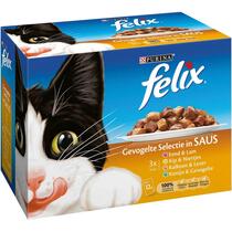 Emballage PURINA® FELIX®  SELECTION  de la Campagne en Sauce Sachets pour chat