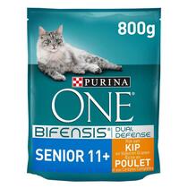 Verpakking Purina ONE® Senior 11+ kattenvoer met kip voor katten ouder dan 10 jaar 