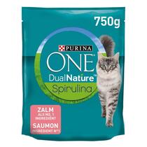 Emballage Purina ONE® Dual Nature Croquettes pour chat stérilisé au saumon