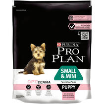 PRO PLAN® Small & Mini Puppy Sensitive Skin avec OPTIDERMA® Riche en Saumon