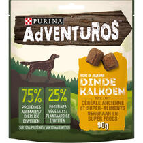 Verpakking  Purina® AdVENTuROS™ hondensnack met kalkoen