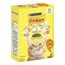 Verpakking FRISKIES® ADULT Kattenvoer met kip en groenten pack 400g
