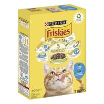 Emballage avant FRISKIES® ADULT Croquettes pour chat au Saumon et Légumes Pack 400g
