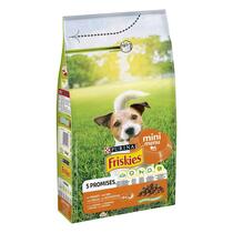 Een zak hondenvoeding FRISKIES® MINI MENU kleine Hondenbrokjes met kip en groenten