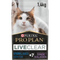 PRO PLAN® LIVECLEAR® Sterilised Senior 7+ à la Dinde