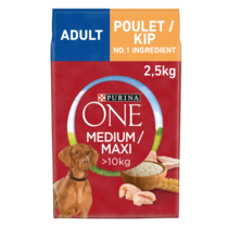 Alimentation chien PURINA ONE® Medium/Maxi >10kg Adulte Poulet