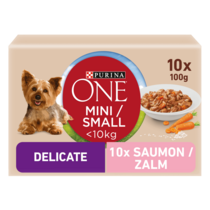 Natte hondenvoeding PURINA ONE® Mini/Small <10kg delicate 