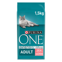 Verpakking Purina ONE® Kat Adult droogvoer kat rijk aan zalm en granen 