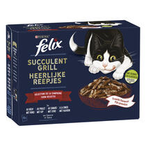 Emballage PURINA® FELIX® SUCCULENT GRILL Sélection de la Campagne Nourriture humide pour chat
