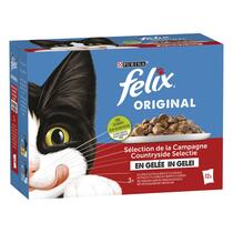 Verpakking PURINA® FELIX® Countryside Selectie in gelei met vlees en gevogelte