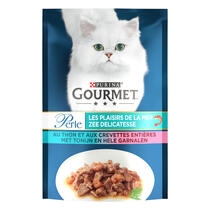 Verpakking GOURMET® PERLE VIS DELICATESSE MET TONIJN EN GARNALEN  
