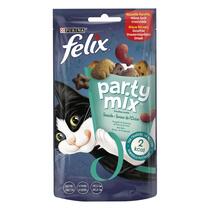 Verpakking PURINA® FELIX® PARTY MIX Seaside Mix kattensnoep met vis