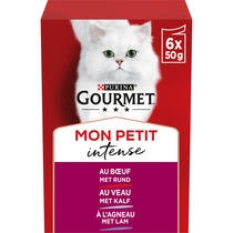 GOURMET™ Mon Petit Intense Vlees Variëteit (Rund, Lam en Kalf) Kat Natte Voeding