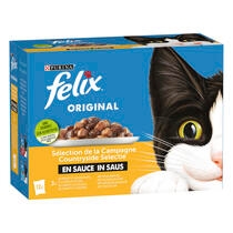 Verpakking PURINA® FELIX® Countryside Selectie in saus met vlees en gevogelte