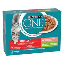 Purina ONE® Sterilcat natte kattenvoeding voor gesteriliseerde katten - Zalm en Kalkoen