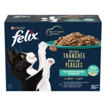 FELIX® Délices Tranchés pour chat Sélection de Poissons