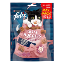 Felix Naturally Delicious SaumonFELIX® Tasty Nuggets Riche en Saumon avec de la Truite