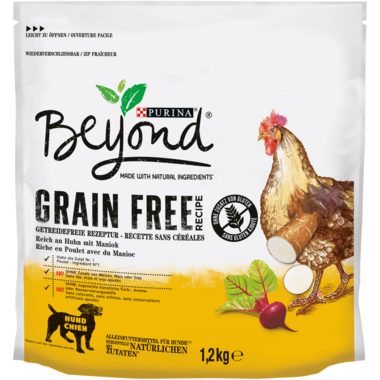 Verpakking Beyond® Graanvrije hondenbrokken rijk aan kip met cassave