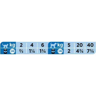 Aanbevolen dagelijkse porties voor PRO PLAN® VETERINARY DIETS Feline CN Convalescence