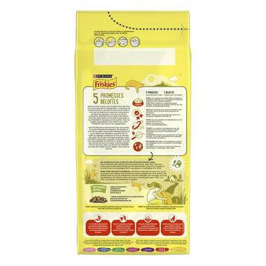 Emballage Arrière FRISKIES® ADULT Croquettes pour chat au Bœuf, Poulet et Légumes 