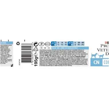 Achterzijde van de verpakking PRO PLAN® VETERINARY DIETS Feline CN Convalescence