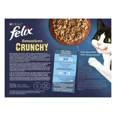 Voedingsadvies PURINA® FELIX® SENSATIONS Crunchy Countryside Selectie