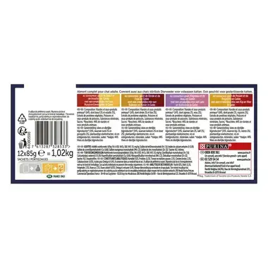 Composition PURINA® FELIX® DELICIEUX DUOS Sélection De Campagne En Gelée Sachets