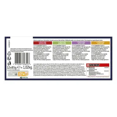 Composition, Constituants analytiques, Additifs de PURINA® FELIX® TENDRES EFFILES Sélection de Campagne en Gelée Aliment complet pour chat