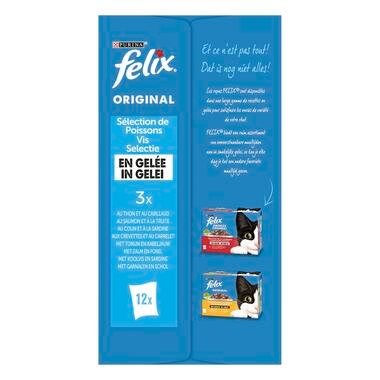 Dos d'Emballage PURINA® FELIX® SELECTION de Poissons en Gelée pour Chat