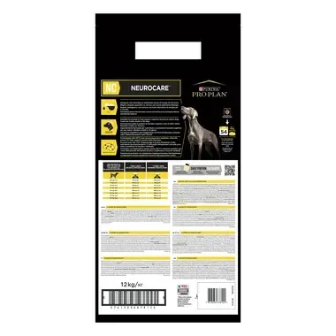 Achterzijde van de verpakking PRO PLAN® Canine NC Neurocare