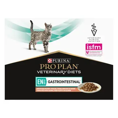 PRO PLAN® VETERINARY DIETS Feline EN St/Ox Gastrointestinal - Saumon en sauce