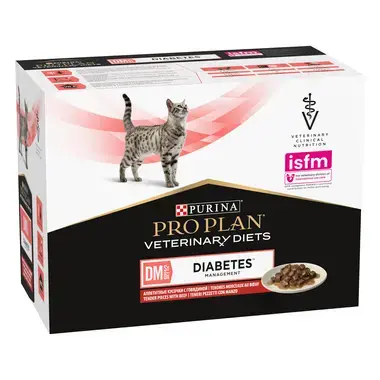 PRO PLAN® VETERINARY DIETS Feline DM St/Ox Diabetes Management - Boeuf en sauce