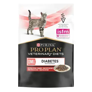 PRO PLAN® VETERINARY DIETS Feline DM St/Ox Diabetes Management - Boeuf en sauce