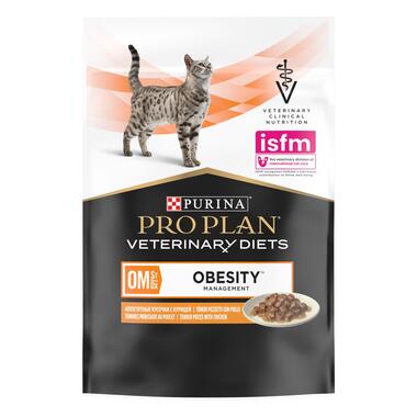 PRO PLAN® VETERINARY DIETS Feline OM St/Ox Obesity Management - Poulet en sauce