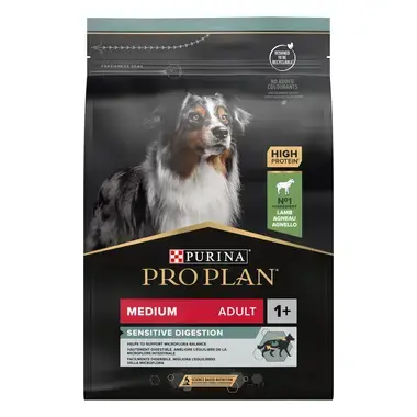 Verpakking PRO PLAN® Medium Adult Sensitive Digestion Riche en Agneau